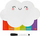 Legami Milano Rainbow Magnetic Board Markerboard 28x28cm