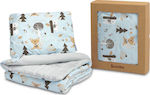 Sensillo Baby Crib Bedding Set Forest 2pcs Blue SILLO-