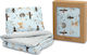 Sensillo Baby Crib Bedding Set Forest 2pcs Blue SILLO-