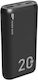 Silicon Power QS15 Power Bank 20000mAh cu 2 Porturi USB-A și Port USB-C Livrarea energiei / Quick Charge 3.0 Negru