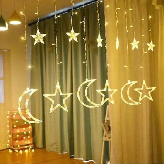 120 Lichterketten LED 3m. x 90cm Warmes Weiß Typ Vorhang 1Stück