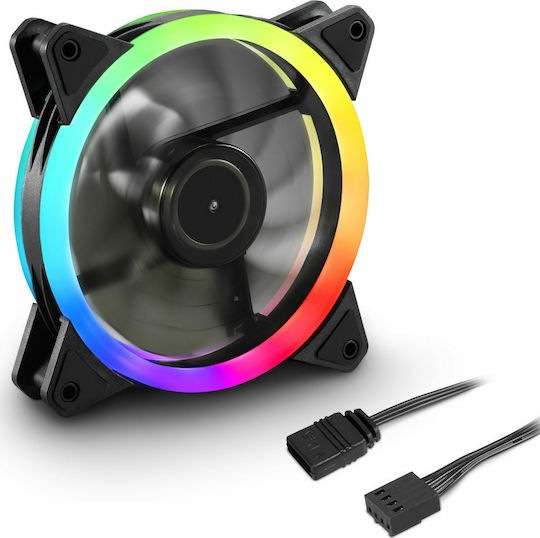 Sharkoon SHARK Blades PWM Case Fan 120mm 1400rpm With RGB Lighting And 3-Pin / 4-Pin Connection