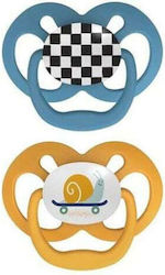 Dr. Brown's Advantage Pacifiers Silicone Petrol-Mustard for 6-18 months 2pcs