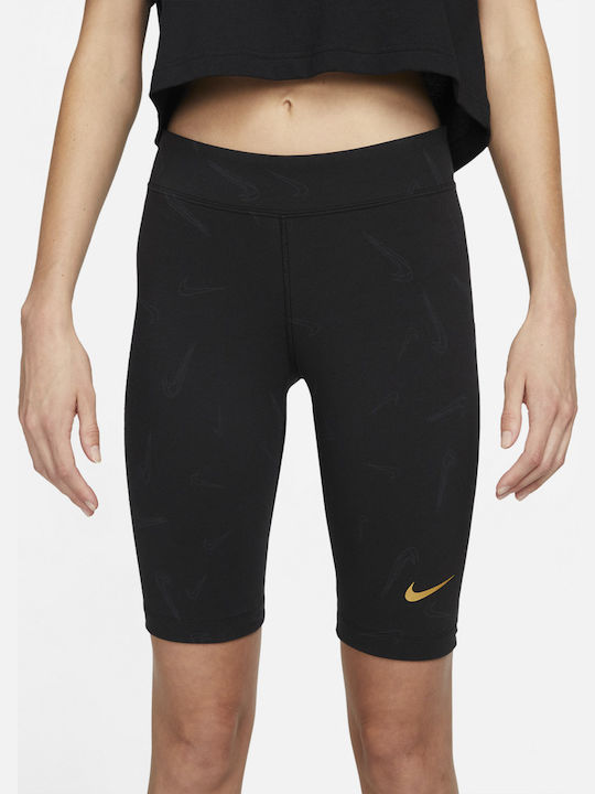 Nike Sportswear Training Γυναικείο Ποδηλατικό Κολάν Μαύρο