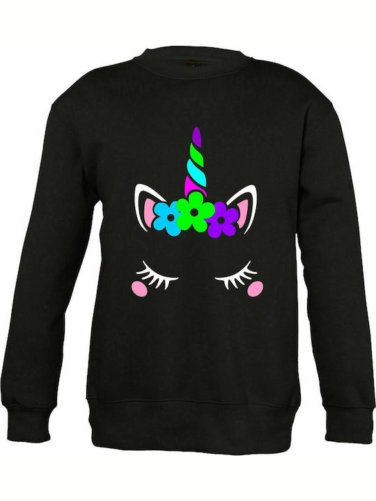 Kids Sweatshirt " I am a UNICORN " Black