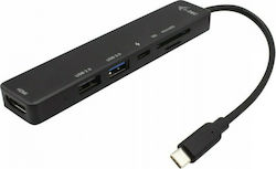 i-tec USB-C Stație de andocare cu HDMI 4K PD Negru (C31TRAVELEASYDOCKPD)