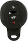 Silicone Car Key Cover Case with 4 Buttons for Mini Cooper Black