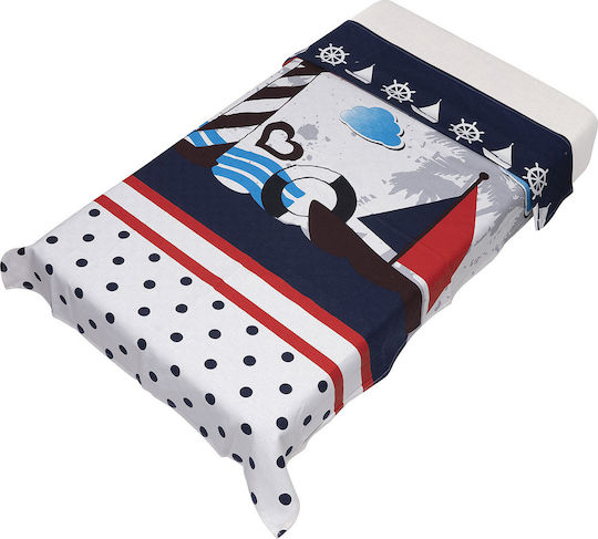 Beauty Home Baby Cot Blanket Waffle Blue 95x145cm