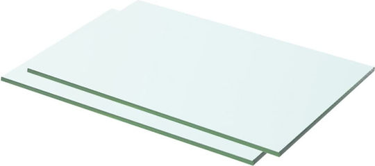 Ράφια Διάφανα (2τμχ) 50x25x0.8εκ.