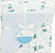 Interbaby Blanket Nursery Swaddling Blankets Paracaidista Velvet Blue 80x110cm