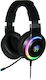 iBox X10 Über Ohr Gaming-Headset mit Verbindung USB Schwarz