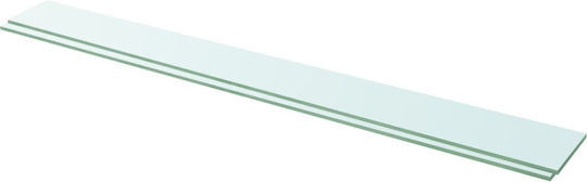 Wandregale Transparent (2 Stück) 110x12x0.8cm