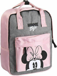 Cerda Minnie Style Σχολική Τσάντα Πλάτης Δημοτικού σε Ροζ χρώμα Μ31 x Π16 x Υ44cm