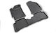 Novline Set of Front and Rear Mats 4pcs Tray Type for Kia Rio Black