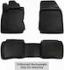 Novline Set of Front and Rear Mats 4pcs Tray Type for Nissan Almera 2006+ Black