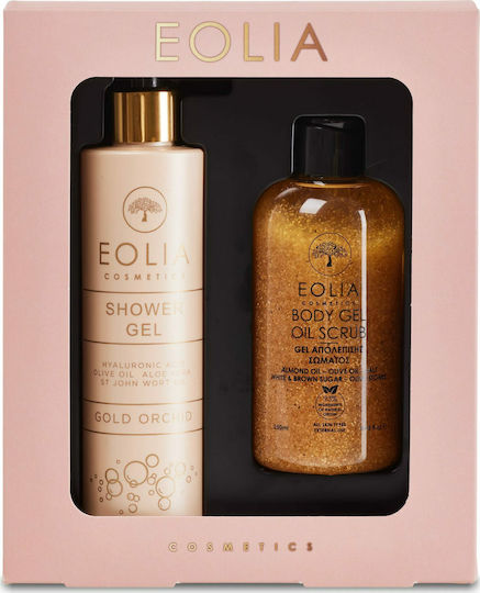 Eolia Cosmetics Gold Orchid Box Σετ Περιποίησης για Καθαρισμό Σώματος