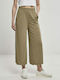 Urban Classics TB2597 Women's High-waisted Fabric Trousers Khaki