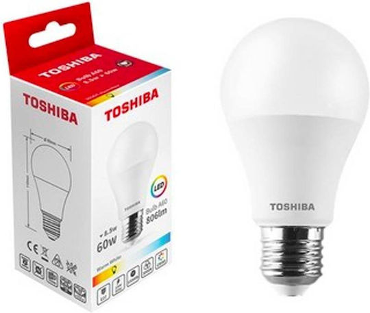 Toshiba N STD LED Bulb 8.5W for Socket E27 and Shape A60 Natural White