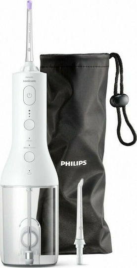 Philips Sonicare 3000 Иригатор за уста 250 ml Презареждащ се с Калъф за Пътуване Бял
