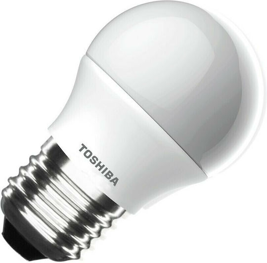 Toshiba LED крушка 7W за фасунга E27 и форма G45 Неутрално бяло