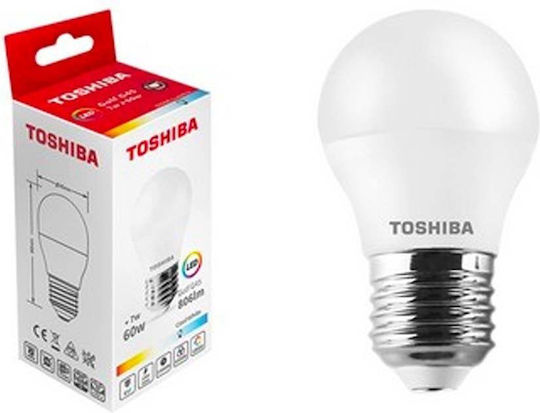 Toshiba N STD Λάμπα LED 7W για Ντουί E27 και Σχήμα G45 Ψυχρό Λευκό