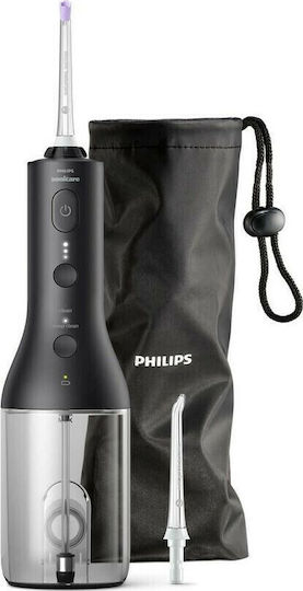 Philips Sonicare 3000 Irigator Bucal 250 ml Reîncărcabil cu Husă de Călătorie Negru