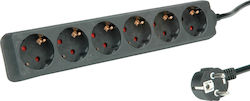 Roline Power Strip 6 Sockets with 3m Cable Roline Power Strip 6 Sockets with 3m Cable