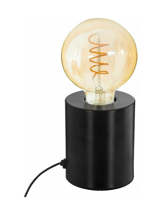 Saba Tabletop Decorative Lamp with Socket for Bulb E27 Black