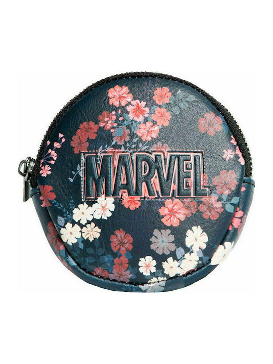 Karactermania Marvel Bloom Kids' Wallet Coin with Zipper & Keychain for Girl Black KMN02807