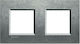 Legrand Living Light Schalterrahmen 2-fach Hori...