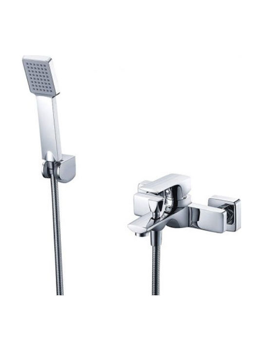 Imex Mixing Bathtub Shower Faucet Complete Set Silver