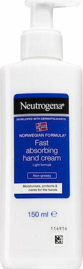 Neutrogena Fast Absorbing Moisturizing Hand Cream Norwegian Formula 150ml