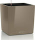 Lechuza Cube 50 Flower Pot Self-Watering 49x49.5cm Taupe 16565