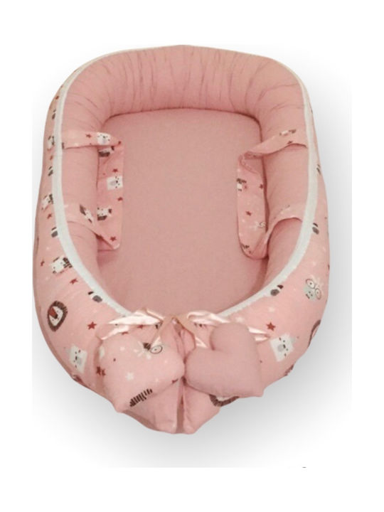 Wellgro Baby Nestkissen Anais Friends Rosa 60x110cm Wellgro Baby Nestkissen Anais Friends Rosa 60x110cm
