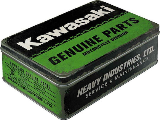 Nostalgic Art Box General Use with Lid Metallic Green 23x16x7cm