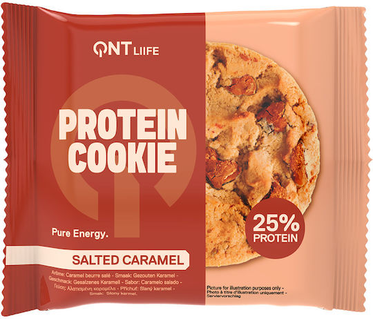 QNT Μπισκότα Πρωτεΐνης με Κομματάκια Salted Caramel 60gr