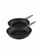 Cecotec Polka Platinum Pans Set of Aluminum with Non-stick Coating Black 2pcs