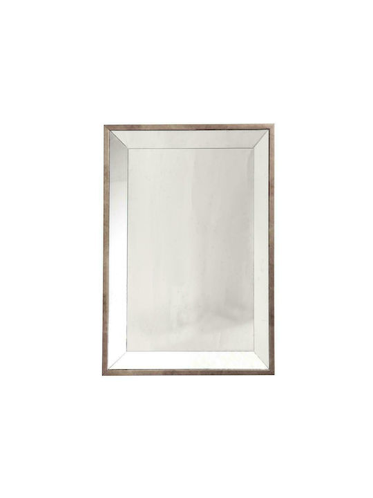 Espiel Wall Mirror with Silver Plastic Frame 50.5x36cm 1pcs