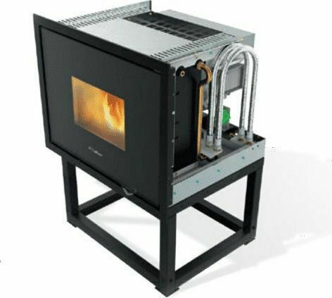 Kalor Cloe 17 Σόμπα Pellet Καλοριφέρ 16.5kW Μαύρη