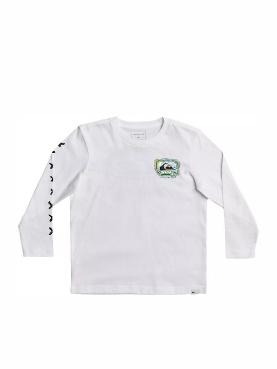 Kids' Shirt Long Sleeve White Big Q Long Shirt