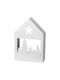 JK Home Decoration Weihnachts- Beleuchtete Dekorative Darstellung Weiß 27x18x6.3cm