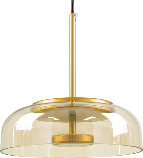 GloboStar Charlotte LED Κρεμαστό Φωτιστικό Μελί 29x29x23εκ. GloboStar Charlotte LED Κρεμαστό Φωτιστικό Μελί 29x29x23εκ.