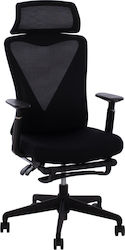 Superior Reclining Office Chair with Adjustable Arms Black HomeMarkt