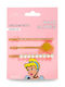 Mad Beauty Cinderella Kinder Haarspangen Set mit Bobby Pins in Goldfarbe 3 Stück