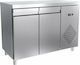 Dominox Commercial Counter Freezer with 2 Doors L153 x W70 x H86cm.