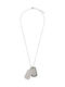 Diesel Necklace ID Card from Silver