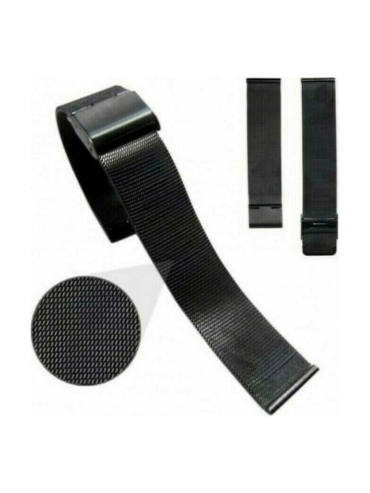 Λουράκι Milanese Μεταλλικό Black Για Το Amazfit GTS 2e (43mm)/GTS 2 (43mm)/GTS 2 mini