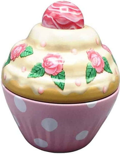 JK Home Decoration Set Weihnachtliche Behälter Metallisch Rosa L9xB9xD9cm. 2Stück
