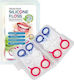 Cerkamed Simply Travel Silicone Зъбно конци С ръкохватка 12бр