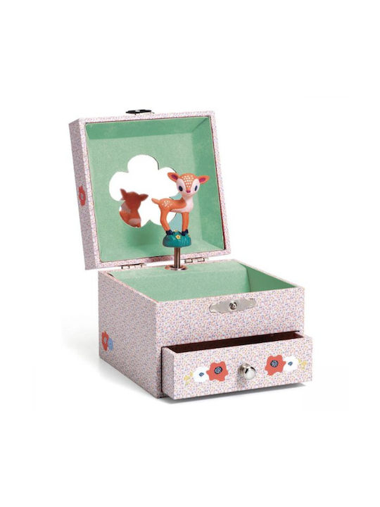 Djeco Wooden Kids Jewelery Box Reindeer